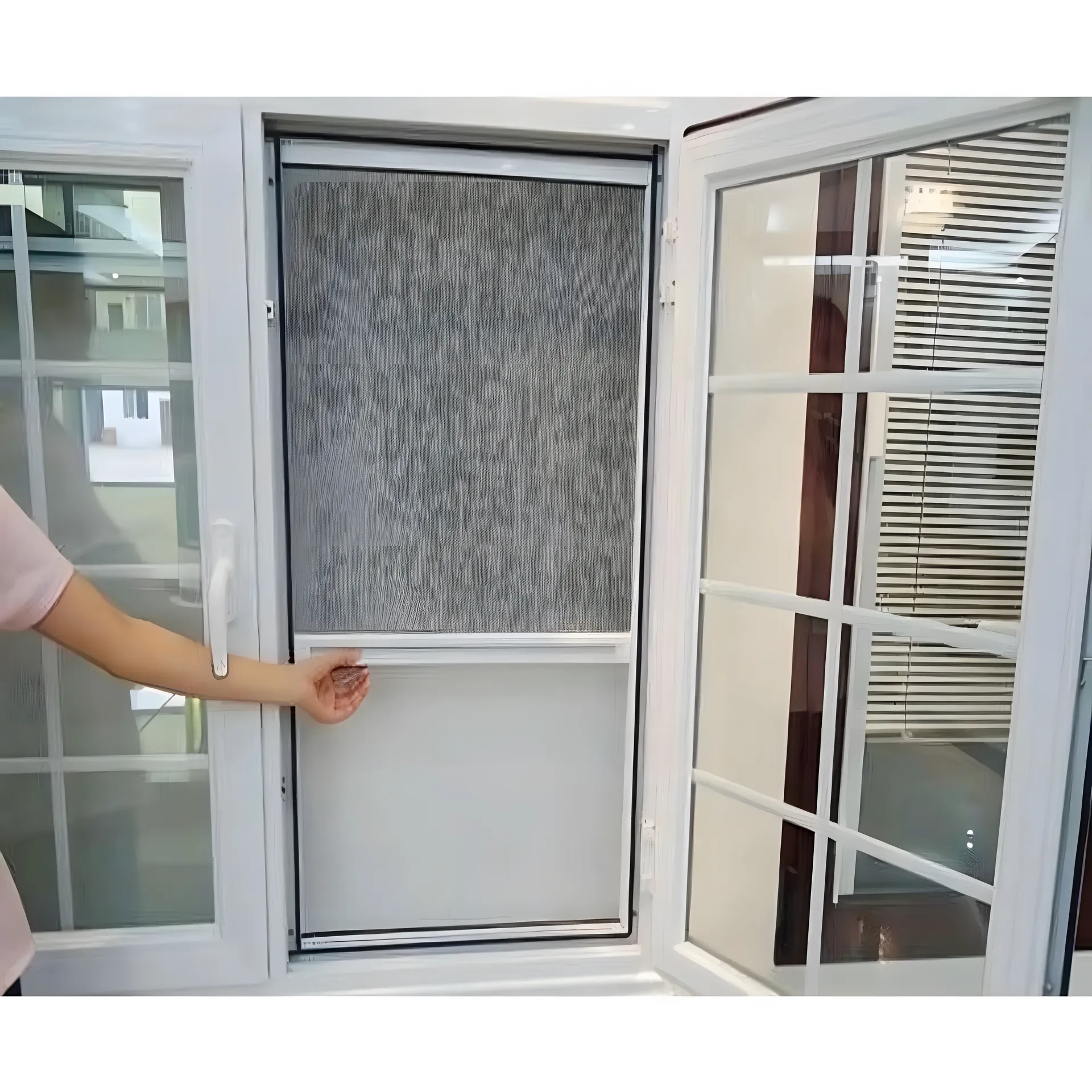 Pevné dveřní sítě rámové Sit Dverni Profil De 40x20 Lux